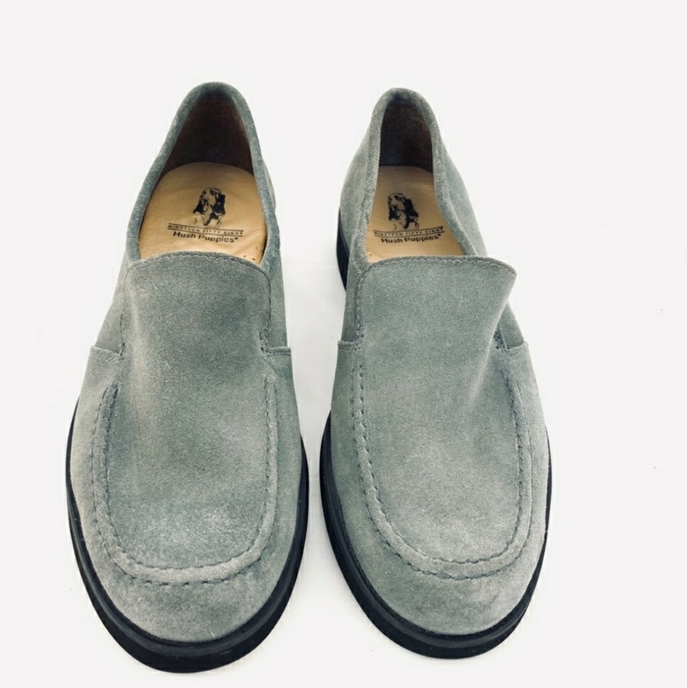 Hush Puppies Women’s Heirloom Grey Suede Loafers